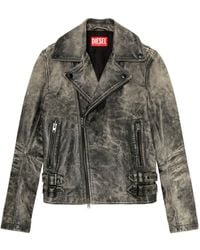 DIESEL - L-Eon Biker Jacket - Lyst