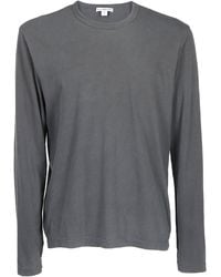James Perse - Long Sleeve Crewneck T-Shirt - Lyst