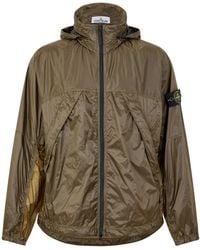 Stone Island - Water Resistant Rain Anorak - Lyst