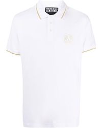Versace Jeans Couture - Chest Logo-Patch Polo Shirt - Lyst