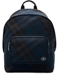 Burberry - Grid Checked Zip-Around Backpack - Lyst
