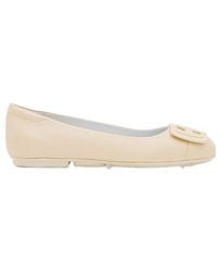 Hogan - H661 Logo Plaque Ballerinas - Lyst