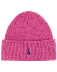 Polo Ralph Lauren - Classic Logo Embroidered Beanie - Lyst