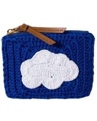 Miu Miu - Logo-Embroidered Crochet Zipped Pouch - Lyst