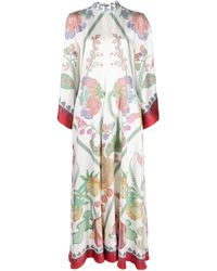 La DoubleJ - La Doublej Magnifico Floral Printed Midi Dress - Lyst