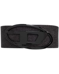DIESEL - B-1Dr Logo Plaque Buckle Belt - Lyst