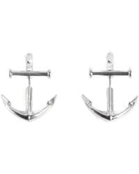 Balenciaga - Anchor Shaped Earrings - Lyst