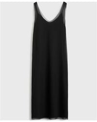 knee length dresses for ladies Totême Double Knit Dress Black – Neighbour main image 0