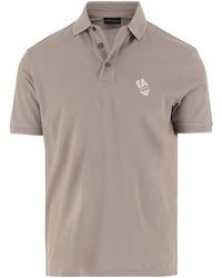 Emporio Armani - Logo Embroidered Polo Shirt - Lyst