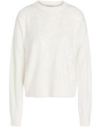 Brunello Cucinelli - Sequin-Embellished Crew-Neck Jumper - Lyst