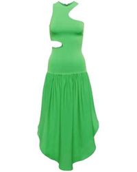 Stella McCartney - Asymmetric Cutout Midi Dress - Lyst