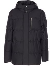 Moose Knuckles - Logo Plaque Hooded Puffer Jacket - Lyst
