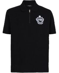 Balmain - Short-Sleeved College Emblem Polo - Lyst