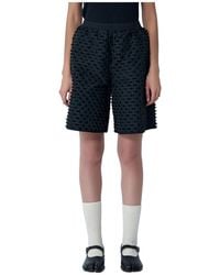 Cecilie Bahnsen - Textured Drawstring Shorts - Lyst