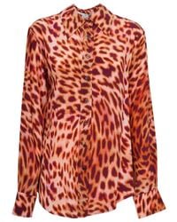 Stella McCartney - Leopard-Print Silk Shirt - Lyst