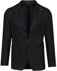 Tagliatore - Notched-Lapels Single-Breasted Blazer - Lyst