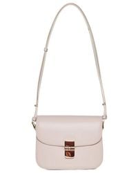A.P.C. - Grace Logo Printed Small Shoulder Bag - Lyst