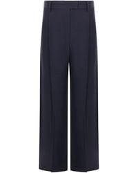 Brunello Cucinelli - Fluid Twill Loose Pleated Trousers - Lyst