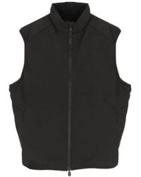 Save The Duck - Zip-Front High Neck Vest Jacket - Lyst