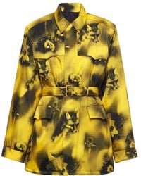 Prada - Printed Re-Nylon Parka - Lyst