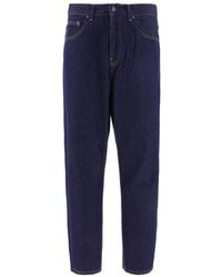 Carhartt - Newel Logo-Patch Straight-Leg Jeans - Lyst