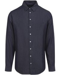 Giorgio Armani - Slim Fit Cotton Shirt - Lyst