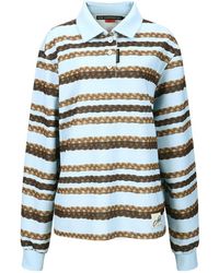 ANDERSSON BELL Camouflage Hand-Braided Waffle Tank Top in