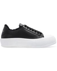 McQueen - Two-Tone Low-Top Sneakers - Lyst