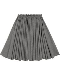 Ami Paris - Elastic Waist Midi Corolla Skirt - Lyst