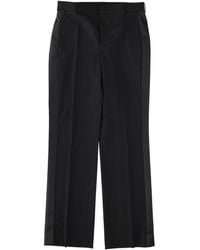 Moschino - Wide Leg Pleated Trousers - Lyst