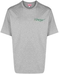 KENZO - T-Shirt With Round Neck And Short Sleeves - Lyst