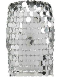 Rabanne - Asymmetric Circular-Disc Mini Skirt - Lyst