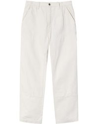 Stussy - Stüssy Logo Patch Straight-Leg Pants - Lyst