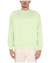 Sunnei - Logo Embroidered Long-Sleeved Sweatshirt - Lyst