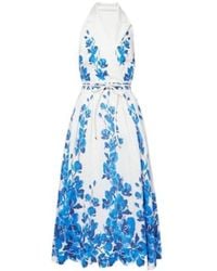 Rebecca Vallance - Orchid Blues Floral Midi Dress - Lyst