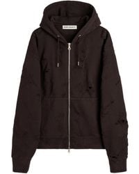 Our Legacy - Distressed Zip-Up Hoodie - Lyst