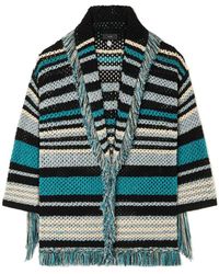 Alanui - Ocean Stripes Fringed Cardigan - Lyst