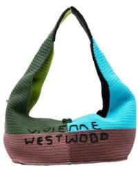 Vivienne Westwood - Crochet-Knit Logo-Embroidered Shoulder Bag - Lyst
