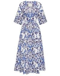 Emilia Wickstead - Elowen Printed Cotton Maxi Dress - Lyst
