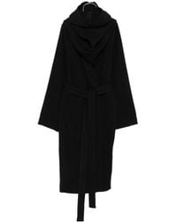 Rick Owens - Belted Oversized Coat - Lyst