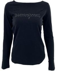 Armani Jeans - Logo Long-Sleeved T-Shirt - Lyst