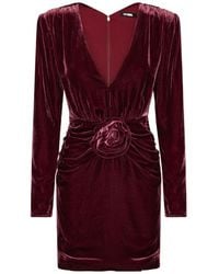 ROTATE BIRGER CHRISTENSEN - Ruched Floral Mini Dress - Lyst