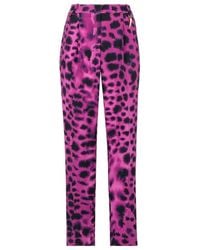 Roberto Cavalli - Pattern Print Straight-Leg Pants - Lyst