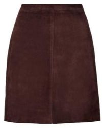 Stouls - Lucie 22 Suede Miniskirt - Lyst