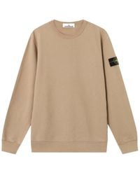 Stone Island - Compass Patch Crewneck Sweatshirt - Lyst