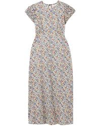 Doen - Rhodia Floral-Print Organic Cotton-Voile Midi Dress - Lyst