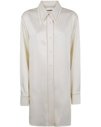 Jil Sander - Satin Buttoned Shirt - Lyst