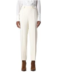 Ermanno Scervino - High-Waisted Tapered Trousers - Lyst