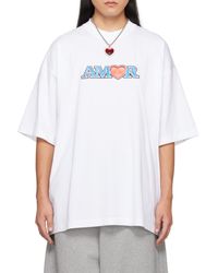 Vetements - T-Shirt With Round Neck And Short Sleeves - Lyst