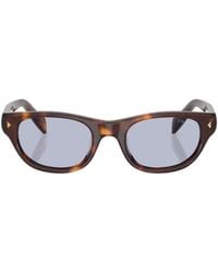 Prada - Eyewear Oval Frame Sunglasses - Lyst
